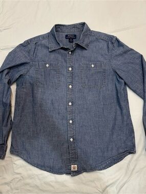 Polo Ralph Lauren Denim Shirt Size (18-20) XL Bottom Down